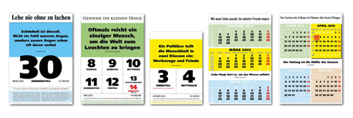 Kalender Herstellung